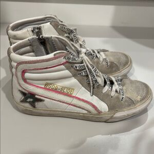 Golden Goose  High-Top Sneakers - White and Gray